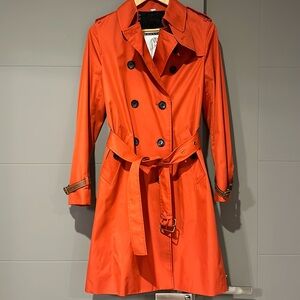 Coach Burnt Orange Trench Coat Size US M